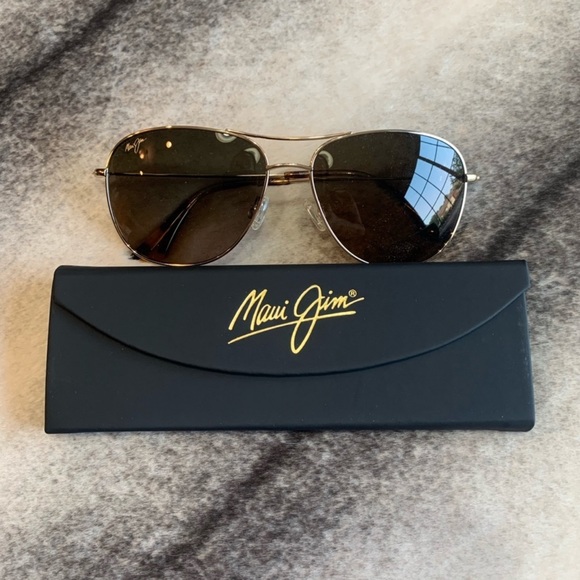 Maui Jim Cliff House Polarized Aviator Sunglasses